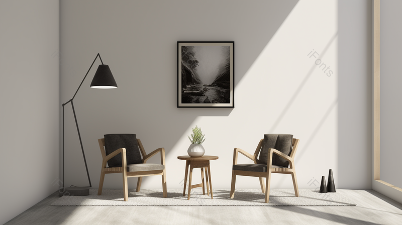 时尚现代简洁ins风家居陈列室内设计效果图,高清,摄影图,摄影图片,图片大全,摄影图免费下载